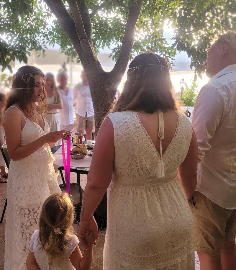 Handfasting Ritual am Meer